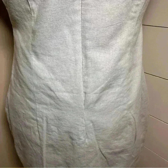 Downeast DE Collection Gray Colorblock Linen Cotton Blend Dress ModCloth Shift M - Picture 9 of 9